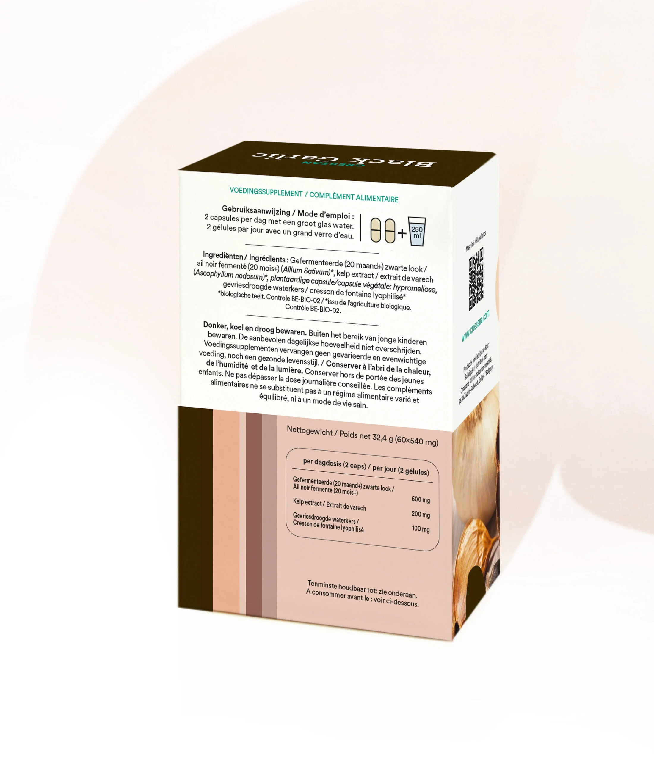 Black Garlic gefermenteerde zwarte knoflook BIO - Afbeelding 2